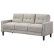 Bowen - Upholstered Track Arm Tufted Sofa - Beige