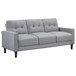 Bowen - Upholstered Track Arm Tufted Sofa - Gray