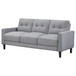 Bowen - Upholstered Track Arm Tufted Sofa - Gray