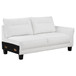 Caspian - Upholstered Curved Arm Chaise Sectional Sofa - White