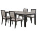 Elodie - 5 Piece Rectangular Extension Leaf Dining Set - Black