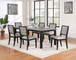 Elodie - 7 Piece Rectangular Extension Leaf Dining Set - Black
