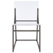 Adino - Acrylic Dining Side Chair (Set of 2) - Black Nickel