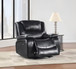 Camila - Upholstered Glider Recliner Chair - Black