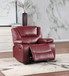 Camila - Upholstered Glider Recliner Chair - Red