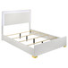 Marceline - Wood Full LED Panel Bed - White