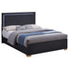 Marceline - Wood Full LED Panel Bed - Black