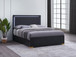 Marceline - Wood Queen LED Panel Bed - Black