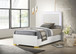 Marceline - Wood Twin LED Panel Bed - White