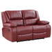 Camila - Upholstered Motion Reclining Loveseat - Red