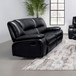 Camila - Upholstered Motion Reclining Loveseat - Black