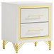 Lucia - 2-Drawer Nightstand - White