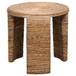 Artina - Woven Rattan Round Side End Table - Natural