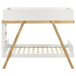 Frankie - Wood Twin Over Twin Bunk Bed - White And Natural