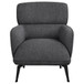 Andrea - Upholstered Crecent Arm Accent Chair - Gray