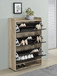 Denia - 3-Tier Engineered Wood Shoe Cabinet - Gray