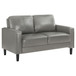 Ruth - Upholstered Track Arm Loveseat - Gray