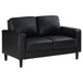 Ruth - Upholstered Track Arm Loveseat - Black