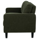 Ruth - Fabric Upholstered Track Arm Loveseat - Matcha Green