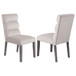 Carla - Velvet Upholstered Dining Side Chair (Set of 2) - Stone