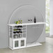 Risley - 2-Door Circular LED Home Bar Cabinet High Gloss - White