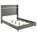 Lucia - 5 Piece Queen Bedroom Set Black - Gray And Black