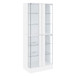 Cabra - 4-Door LED Curio Display Cabinet - White High Gloss