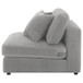 Blaine - Upholstered Armless Chair - Fog