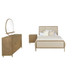 Arini - 4 Piece California King Bedroom Set - Cream And Sand Wash