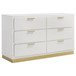 Caraway - 6-Drawer Dresser - White