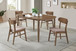 Dortch - 5 Piece Oval Solid Wood Dining Set - Walnut