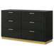 Caraway - 6-Drawer Dresser - Black