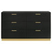 Caraway - 6-Drawer Dresser - Black