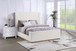 Nala - Upholstered Queen Sleigh Bed - Cream
