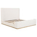 Nala - Upholstered Eastern King Sleigh Bed - Cream