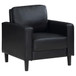 Ruth - Upholstered Track Arm Accent Chair - Black