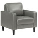 Ruth - Upholstered Track Arm Accent Chair - Gray