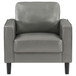 Ruth - Upholstered Track Arm Accent Chair - Gray