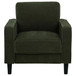 Ruth - Fabric Upholstered Track Arm Accent Chair - Matcha Green