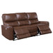 Greenfield - Upholstered Power Reclining Sofa - Saddle Brown