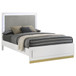 Caraway - Wood California King LED Panel Bed - White