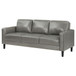 Ruth - Upholstered Track Arm Sofa - Gray