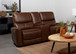 Greenfield - Upholstered Power Reclining Loveseat - Saddle Brown