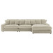 Blaine - Upholstered Reversible Chaise Sectional Sofa - Sand