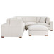 Lakeview - 5 Piece Upholstered Modular Sectional Sofa - Ivory
