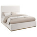 Knox - Upholstered Queen Platform Bed - Cream