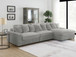 Blaine - Upholstered Reversible Chaise Sectional Sofa - Fog