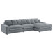 Blaine - Upholstered Reversible Chaise Sectional Sofa - Fog