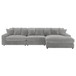 Blaine - Upholstered Reversible Chaise Sectional Sofa - Fog