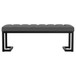 Mesa - Boucle Upholstered Tufted Accent Bench - Charcoal
